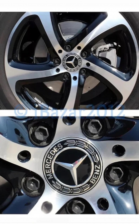set 4 Capace jante aliaj Mercedes Benz 75mm crom A1714000025 [11]
