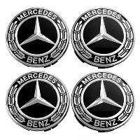 Jante - set 4 Capace jante aliaj Mercedes Benz 75mm crom A1714000025