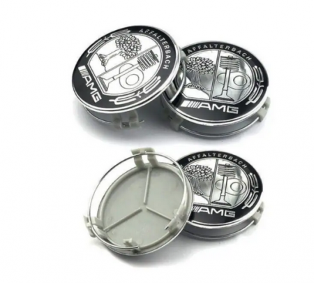 set 4 Capace jante aliaj Mercedes Benz AMG 75mm (inel prindere) A0004003100 [1]