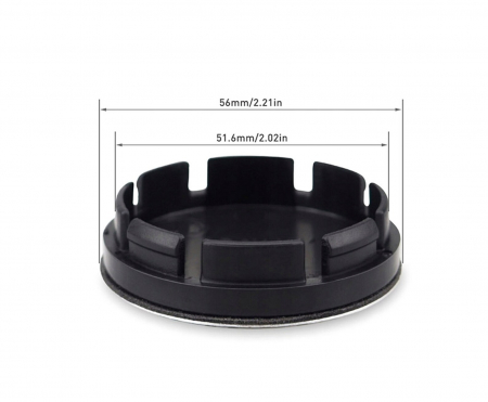 Set 4 capace jante aliaj roti Dacia negru [6]