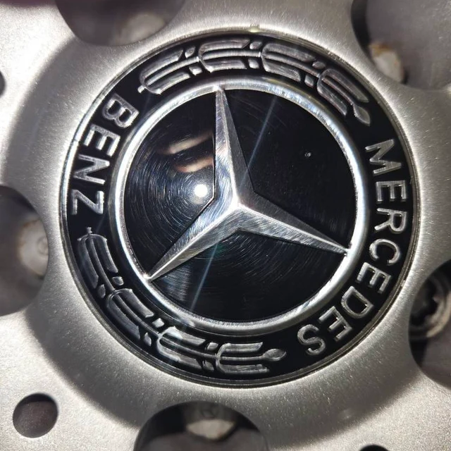 Set 4 Capace jante aliaj Mercedes Benz 60mm (new black) / (silver) [8]
