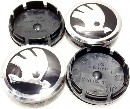 Set 4 Capace jante aliaj Skoda 56mm [2]