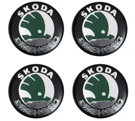 Set 4 Capace jante aliaj Skoda 65mm 3B7601171 [2]