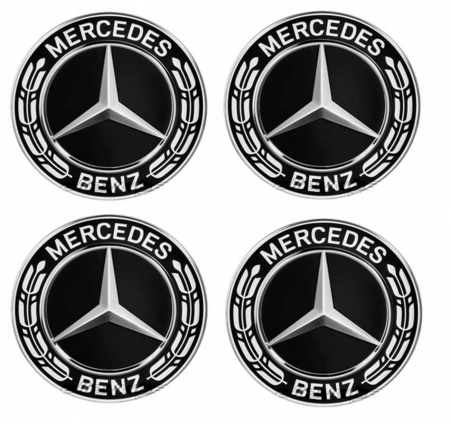 set 4 Capace jante aliaj Mercedes Benz 75mm crom A1714000025 [1]
