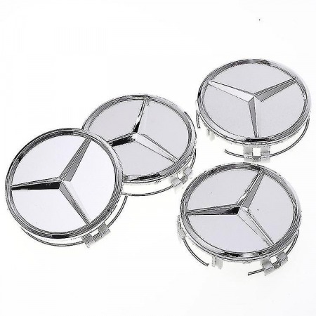 set 4 Capace jante aliaj Mercedes Benz 75mm (inel prindere) [1]
