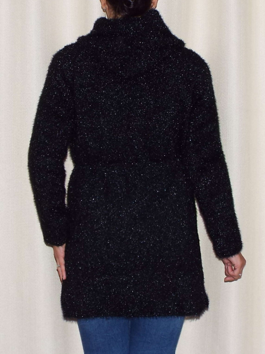 Cardigan dama tricotat cu buzunare si gluga - C019 [3]