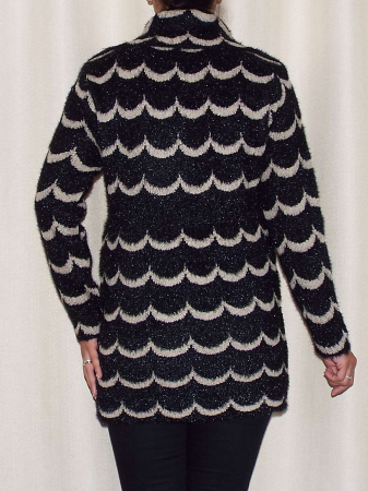 Cardigan dama tricotat cu guler si buzunare - C021 [2]