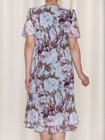 Rochie eleganta din voal imprimat - Alexandra 16 [1]
