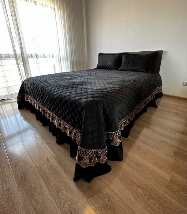 Cuvertura Catifea Premium UNI - Negru [2]
