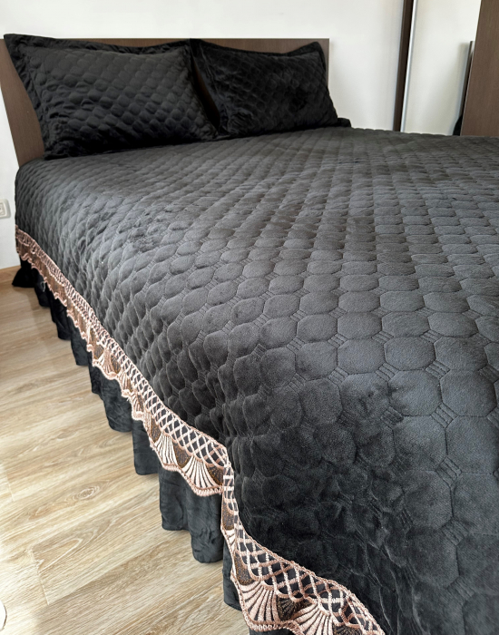 Cuvertura Catifea Premium UNI - Negru [4]