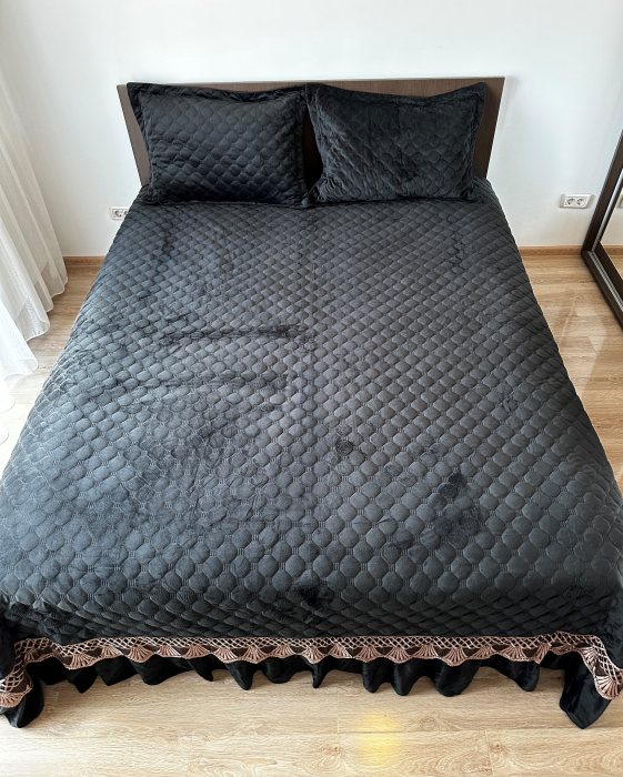 Cuvertura Catifea Premium UNI - Negru [3]