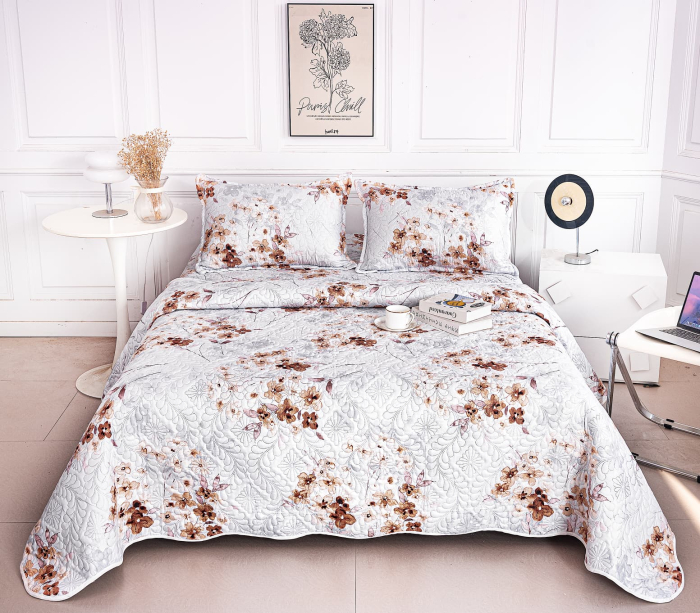 Cuvertura Din Bumbac Matlasat Cu Doua Fete - Buchetele De Toamna [1]