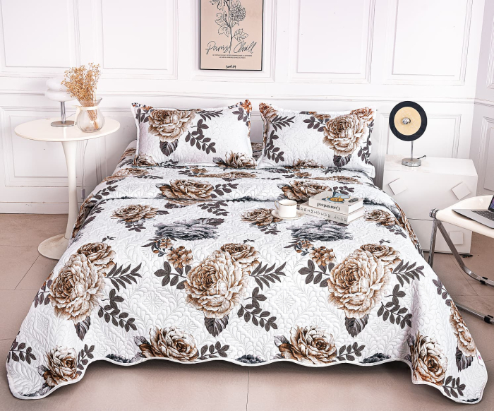 Cuvertura Din Bumbac Matlasat Cu Doua Fete - Dansul Florilor [1]