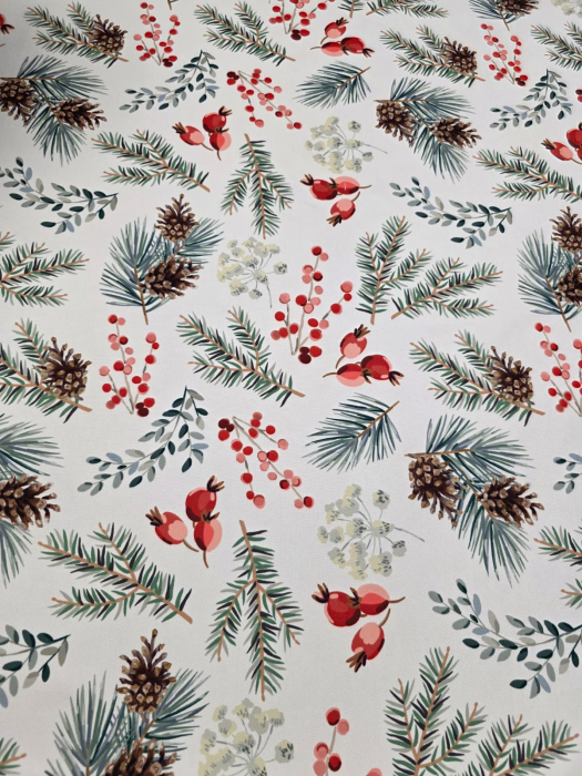 Fata De Masa 5D Pentru Craciun 150x220cm - Crengute De Brad [3]