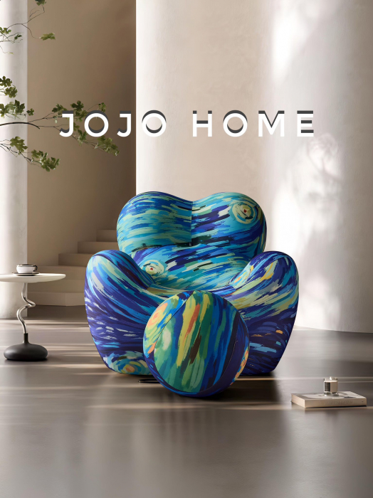 Fotoliu Modern Premium Cu Bila - Zona Mea De Relaxare - Multicolor Albastru [2]