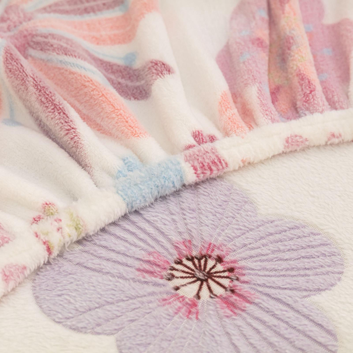 Husa cu Elastic si Fete de Perna Cocolino - Alba Cu Flori [4]