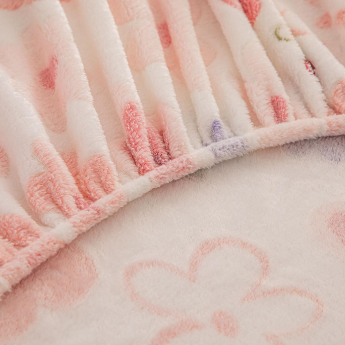 Husa cu Elastic si Fete de Perna Cocolino - Roz Cu Floricele [4]