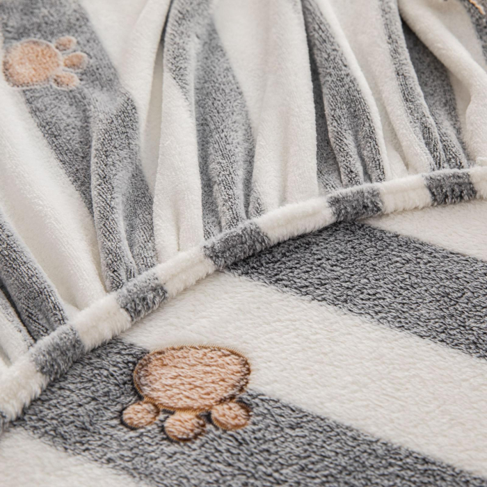 Husa cu Elastic si Fete de Perna Cocolino - Ursuleti Si Dungi [4]