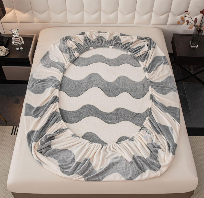 Husa cu Elastic si Fete de Perna Cocolino - Valuri [3]