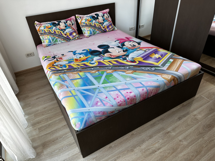 Husa cu Elastic si Fete de Perna Din Finet - Disneyland [2]