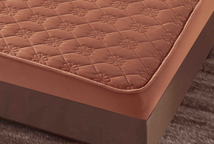 Husa Din Catifea Tip Topper 140x200cm - Maro [2]