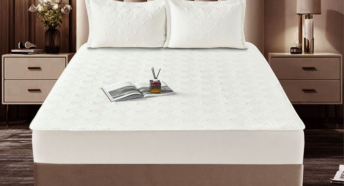 Husa Din Catifea Tip Topper 180x200cm - Alb [3]