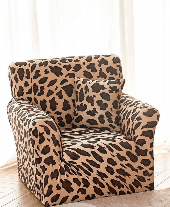 Husa Elastica Pentru Fotoliu/ Canapea/Coltar -  Animal Print [1]