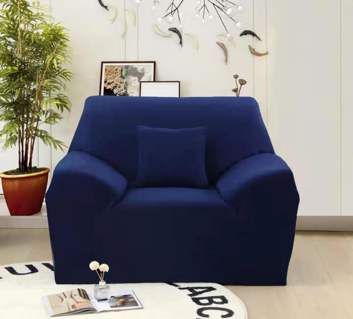 Husa Elastica Pentru Fotoliu/ Canapea/ Coltar - Bleumarin - UNI [1]