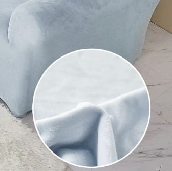 Husa Elastica Pentru Fotoliu/ Canapea/ Coltar UNI Catifea - Gri Deschis [2]