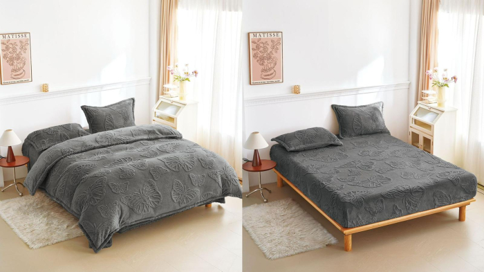 Lenjerie Cocolino 4 Piese Cu Elastic Cu Fluturi - Gri [1]
