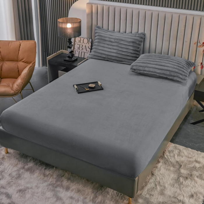 Lenjerie Cocolino 4 Piese Cu Elastic Dungi Groase - Gri [5]