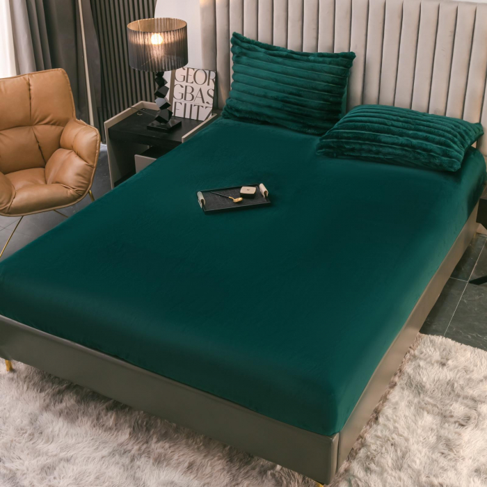 Lenjerie Cocolino 4 Piese Cu Elastic Dungi Groase - Verde [4]
