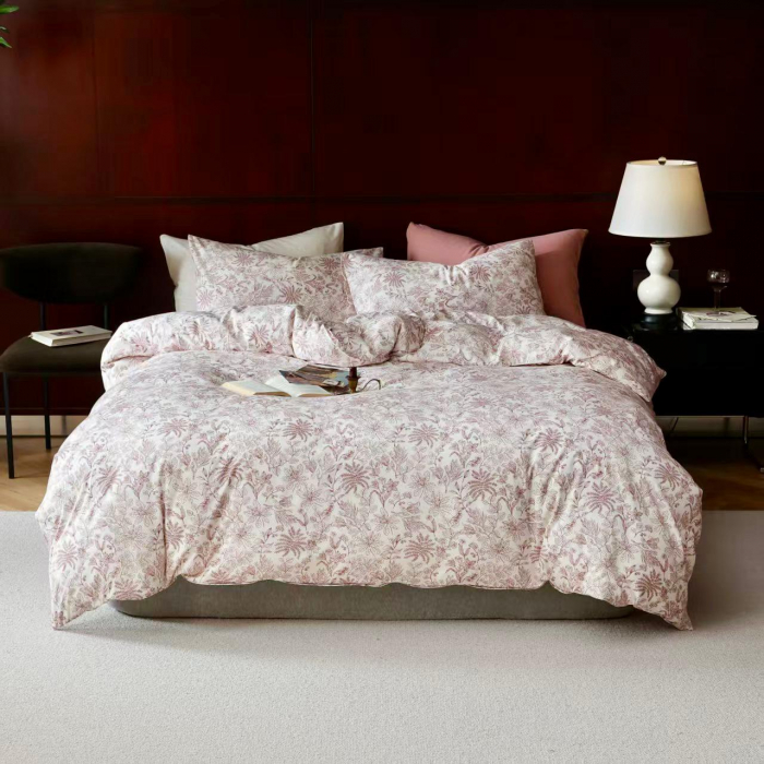 Lenjerie De Pat Bumbac 100% - Pastel Floral Rustic [1]