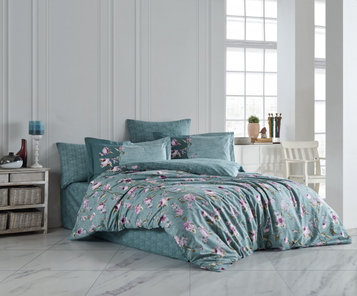 Lenjerie De Pat Bumbac 100% Poplin HOBBY - Boem Flowers [1]