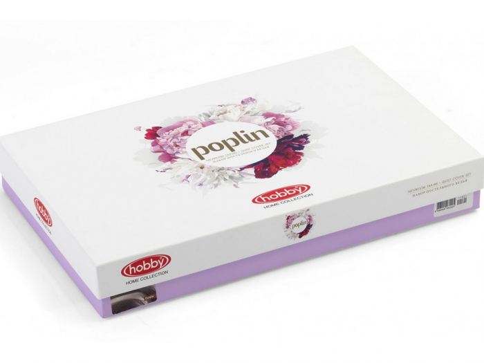 Lenjerie De Pat Bumbac 100% Poplin HOBBY - Roz Pudra [2]