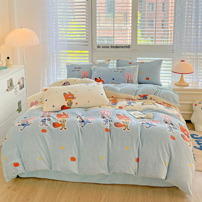 Lenjerie De Pat Cocolino 4 Piese Cu Cearceaf Pat Mare - Zootropolis [8]