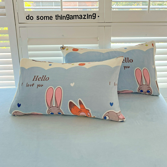 Lenjerie De Pat Cocolino 4 Piese Cu Cearceaf Pat Mare - Zootropolis [2]