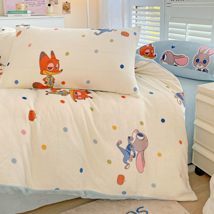 Lenjerie De Pat Cocolino 4 Piese Cu Cearceaf Pat Mare - Zootropolis [16]