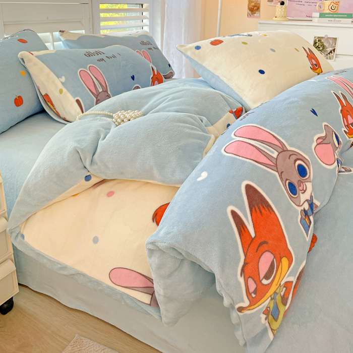 Lenjerie De Pat Cocolino 4 Piese Cu Cearceaf Pat Mare - Zootropolis [11]