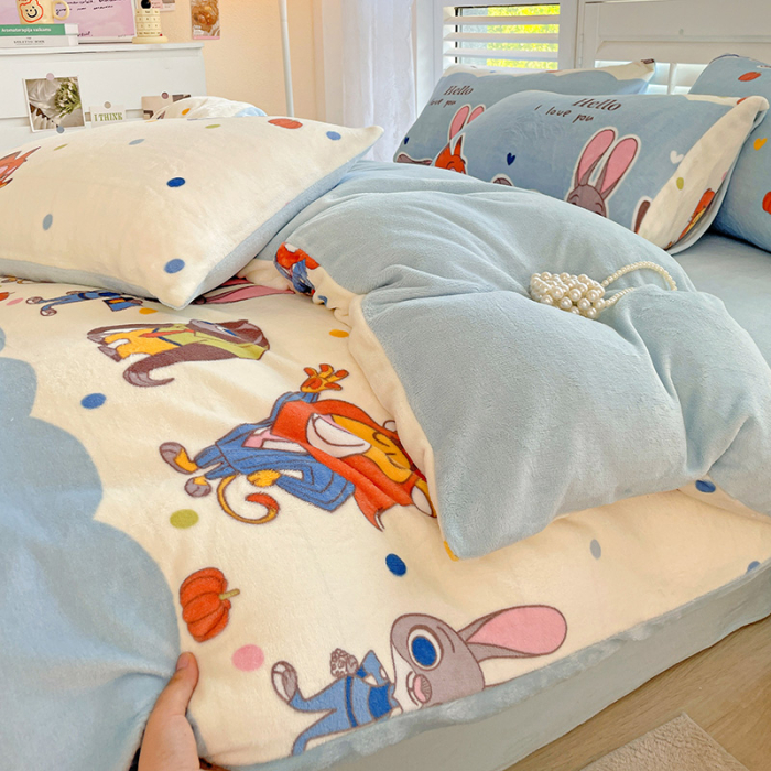 Lenjerie De Pat Cocolino 4 Piese Cu Cearceaf Pat Mare - Zootropolis [19]