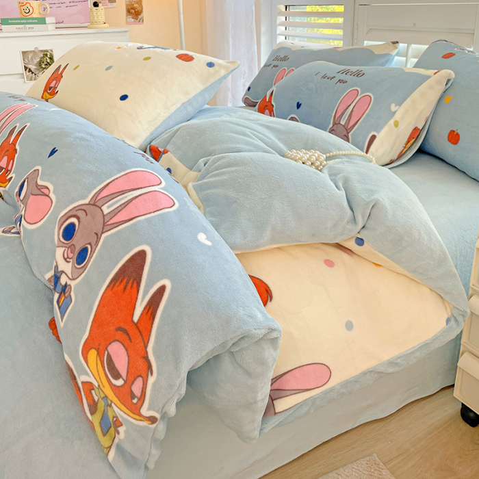 Lenjerie De Pat Cocolino 4 Piese Cu Cearceaf Pat Mare - Zootropolis [20]