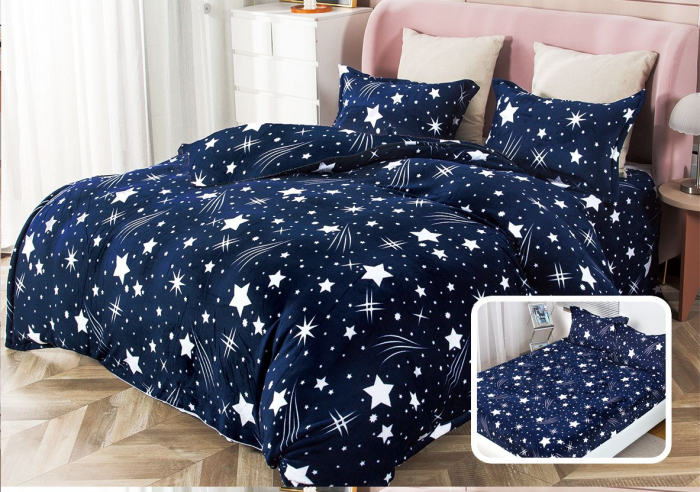 Lenjerie De Pat Cocolino 4 Piese Cu Elastic - All About Stars [2]