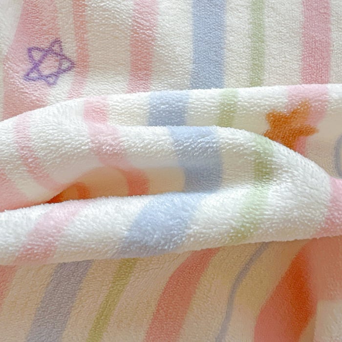 Lenjerie De Pat Cocolino 4 Piese Cu Elastic - Bleu Cu Catei Si Dungi [18]