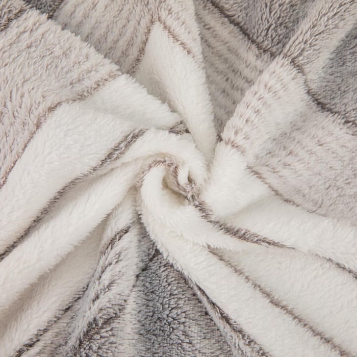 Lenjerie De Pat Cocolino 4 Piese Cu Elastic - Dungi In Zig Zag [4]