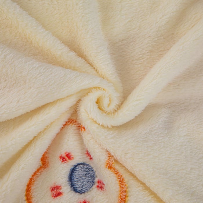 Lenjerie De Pat Cocolino 4 Piese Cu Elastic - Crem Cu Floricele [4]