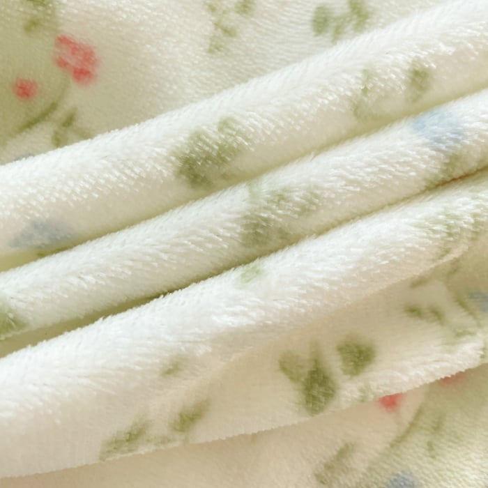 Lenjerie De Pat Cocolino 4 Piese Cu Elastic - Verde Cu Ciupercute Si Iepurasi [15]