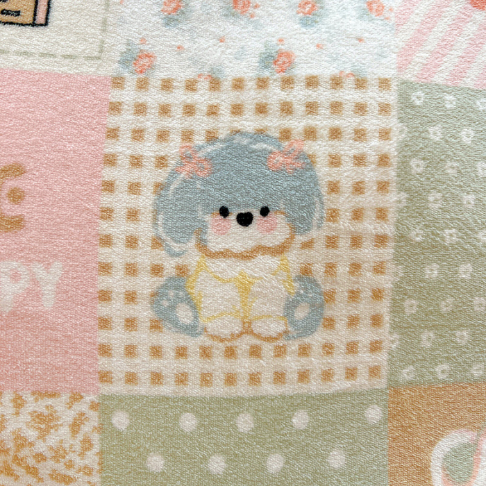 Lenjerie De Pat Cocolino 4 Piese Cu Elastic - Verde Cu Patratele [16]