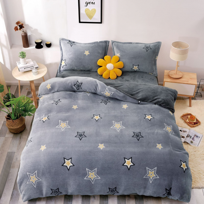 Lenjerie De Pat Cocolino 4 Piese Cu Elastic - Starry Nigh [5]