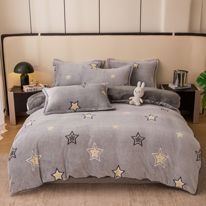 Lenjerie De Pat Cocolino 4 Piese Cu Elastic - Starry Nigh [2]