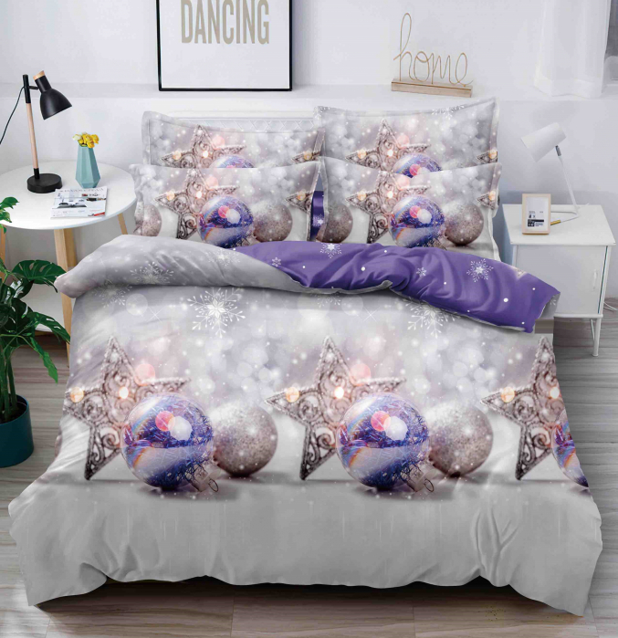 Lenjerie De Pat Din Finet 1 Persoana - Soft Purple [1]